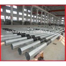 galvanized steel power pole